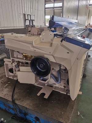Máquina de tecelagem do algodão da bomba das telas de trama de Jet Machine Loom Ultra Fine da água do bocal única